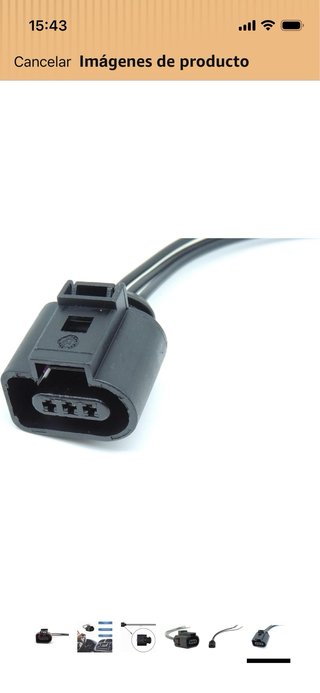Conector precableado 3 pines Bomba