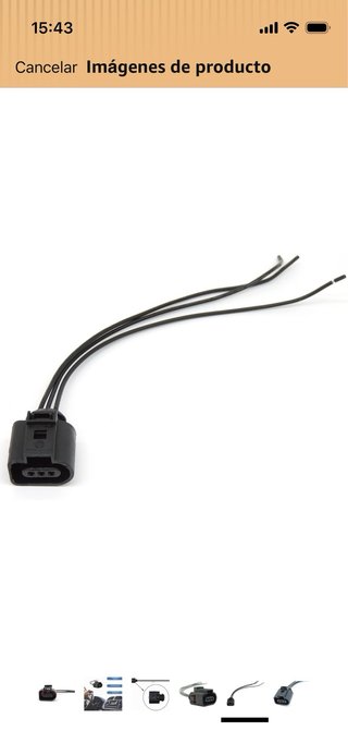 Conector precableado 3 pines Bomba