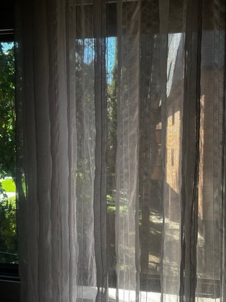 Cortinas blancas de tela