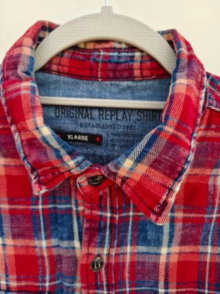 Camisa Replay cuadros XL