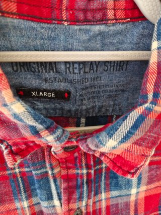 Camisa Replay cuadros XL