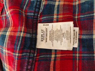 Camisa Replay cuadros XL