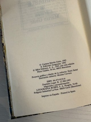 Nubosidad variable – Carmen Martín Gaite | 1993