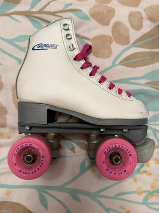 Patines Profesionales Niña Blancos/Rosa.