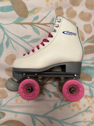 Patines Profesionales Niña Blancos/Rosa.
