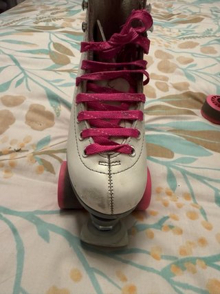 Patines Profesionales Niña Blancos/Rosa.