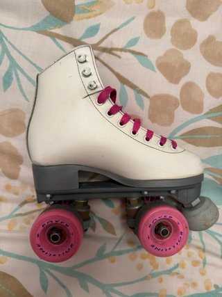 Patines Profesionales Niña Blancos/Rosa.