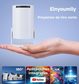 Proyector Portátil Einyoumily 4K