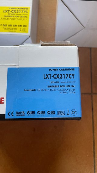 Tóners Lexmark LXT-CX317