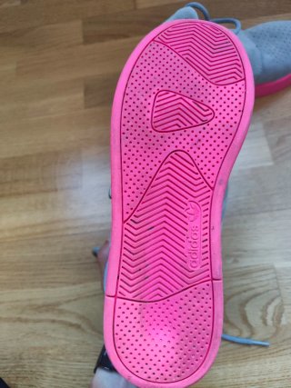 Zapatillas Adidas Talla 38 Gris/Rosa.