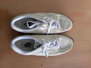 Zapatillas Vans Beige/Marrón Modelo Rowley blanco
