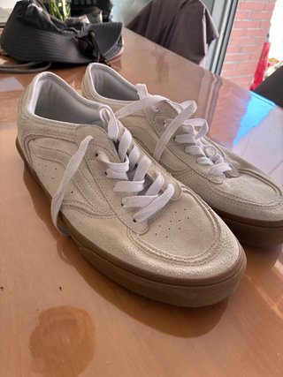 Zapatillas Vans Beige/Marrón Modelo Rowley blanco