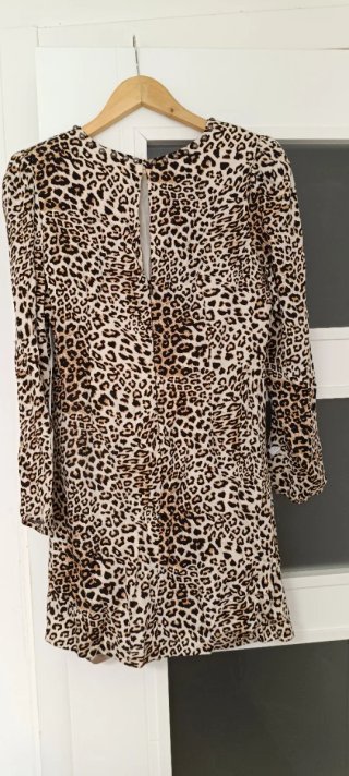 Vestido Sfera Manga Larga Leopardo