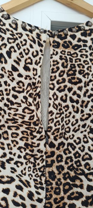 Vestido Sfera Manga Larga Leopardo
