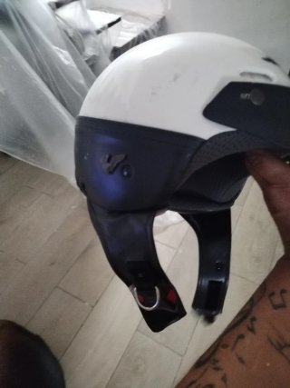Casco moto adulto blanco