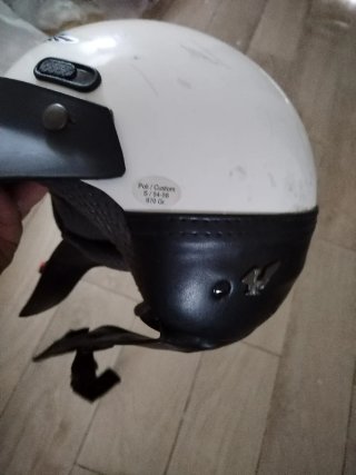 Casco moto adulto blanco