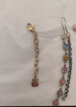 Conjunto vintage Tous oro y multicolor