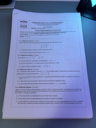 CARPETA COMPLETA DE EXÁMENES PAU DE MATEMÁTICAS