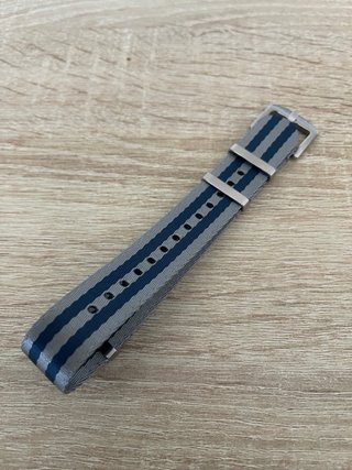Correa NATO 20mm Azul y Gris