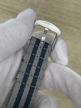 Correa NATO 20mm Azul y Gris