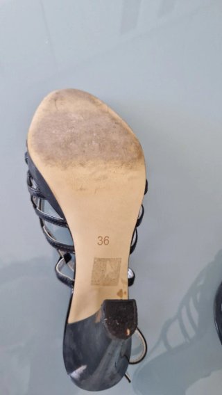 Sandalias Bata Negras,  Talla 36