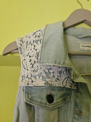 Chaleco vaquero floral