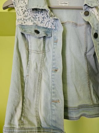 Chaleco vaquero floral