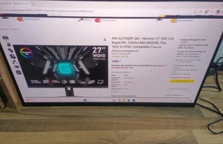Monitor MSI 27 2K 170Hz Dañado
