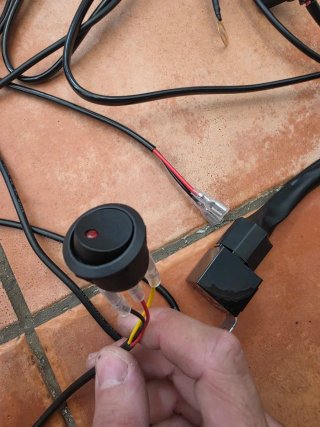 Cableado Faro LED Quad/Moto con Interruptor
