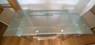 Mesa cristal El Corte Inglés