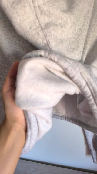 Sudadera corta Lefties gris talla L