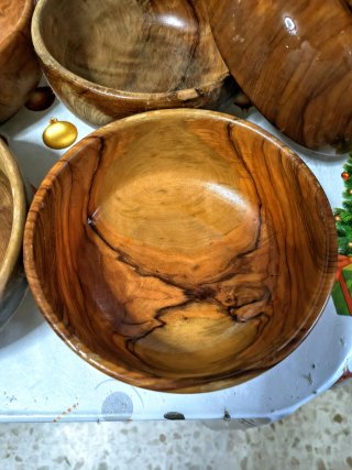 5 Cuencos Madera Olivo