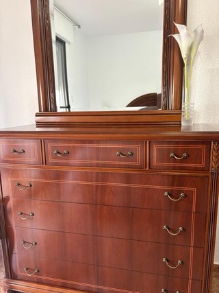 Juego Muebles Habitación: 2 Mesitas, Cómoda, Cabec