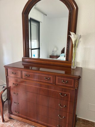Juego Muebles Habitación: 2 Mesitas, Cómoda, Cabec