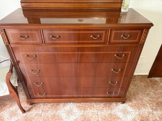 Juego Muebles Habitación: 2 Mesitas, Cómoda, Cabec