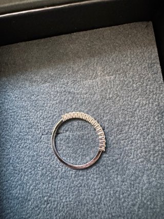 Anillo Oro Blanco con Diamantes Compromiso