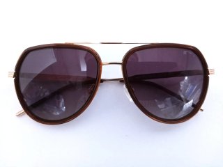 Gafas de sol Roberto marrones y doradas
