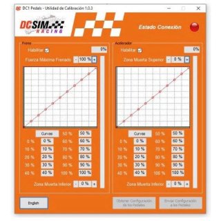 Pedalera DCSimracing DC1 Load Cell 60kg