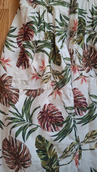 Vestido estampado tropical