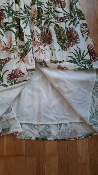 Vestido estampado tropical
