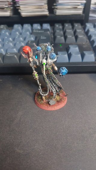 Warhammer 40k Necron Chronomancer dipinto