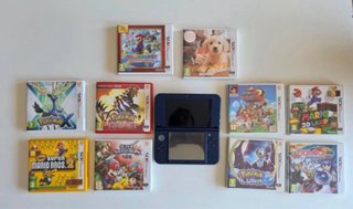 Nintendo New 3DS XL Blu + 10 Giochi