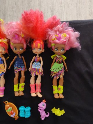 Lote 5 Muñecas Mattel Cave Club