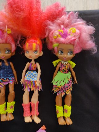Lote 5 Muñecas Mattel Cave Club