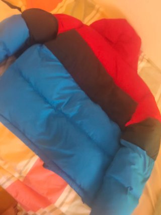 Cazadora Plumas Lacoste Roja Azul Negra