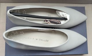 Zapatos salón piel Pedro Miralles gris