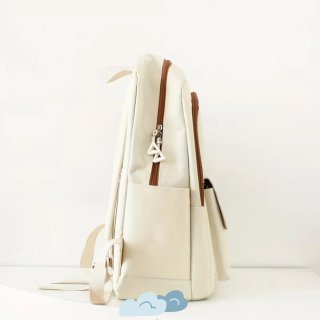 Set 5 Piezas Mochila y Bolsos Beige