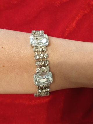 Bracciale Vintage Anni '50/'60 in Strass e Cristal