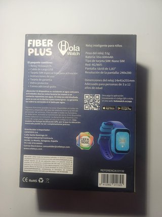 Hola Watch Fiber Plus - Manuales y Correas