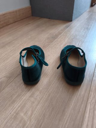 Merceditas Pisamonas Terciopelo Verde